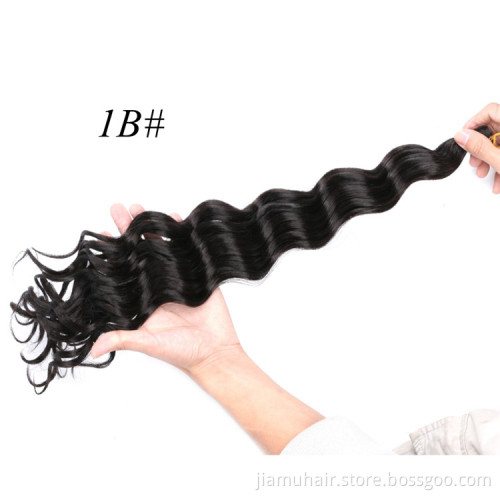 Synthetic Hair Deep Wave Twist Crochet Hair Curly Loose Deep Twist Braiding Hair Extension Wholesale Price